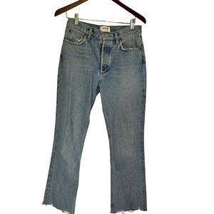 Agolde Women’s Jeans Size 26, High Rise, Bootcut‎ Light Wash Lightly Distressed